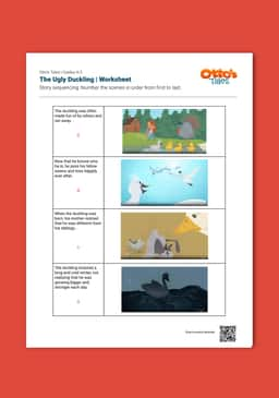 "Otto's Tales: The Ugly Duckling" Worksheet