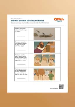 "Otto's Tales: The Wise & Foolish Servants" Worksheet