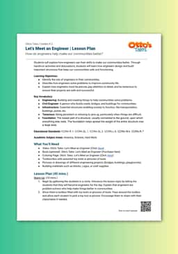 "Otto's Tales: Let's Meet an Engineer" Lesson Plan