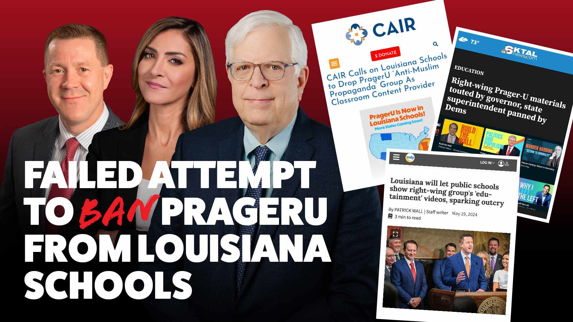 Failed Attempt to Ban PragerU from Louisiana Schools