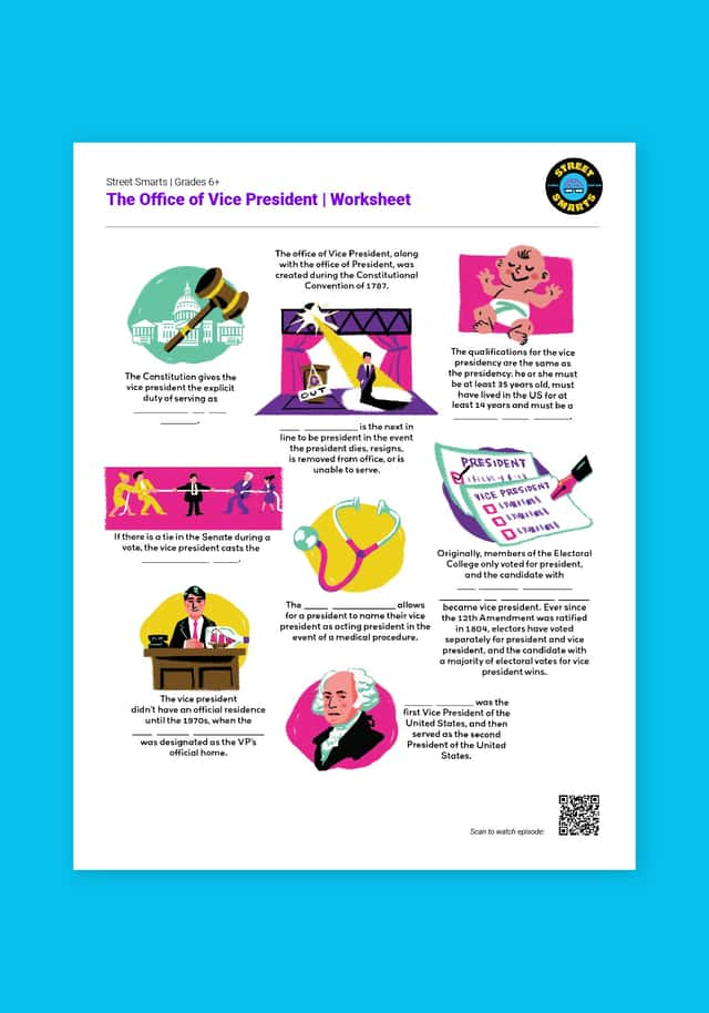 "Street Smarts: The Office of the Vice President" Worksheet