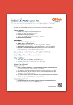 "Otto's Tales: The Crow & the Pitcher" Lesson Plan