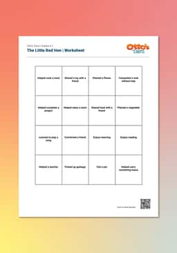 "Otto's Tales: The Little Red Hen" Worksheet