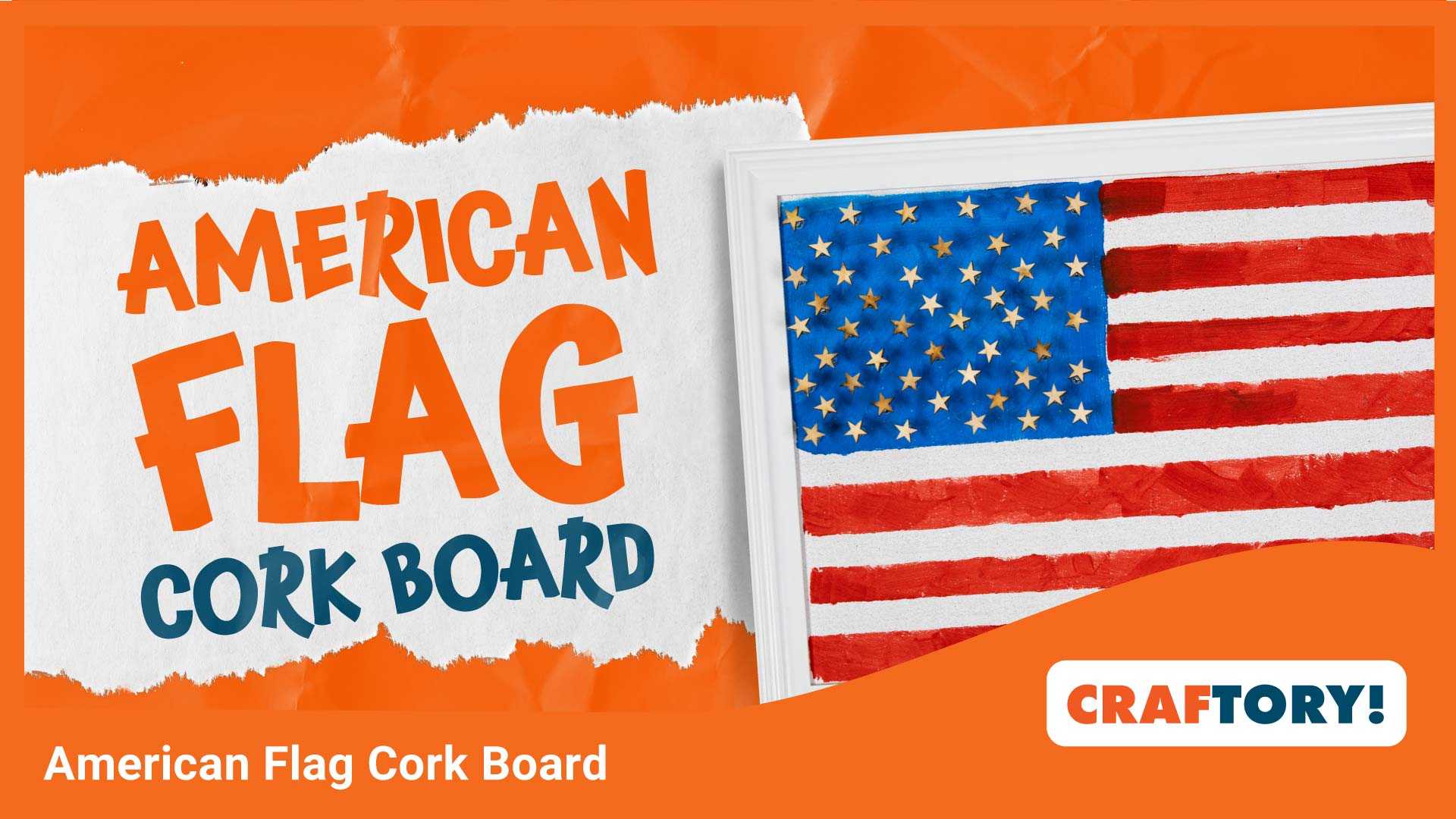 American Flag Cork Board