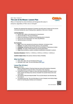 "Otto's Tales: The Lion & the Mouse" Lesson Plan