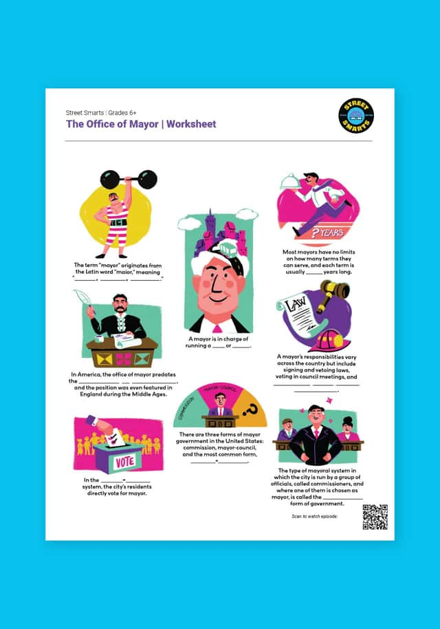 "Street Smarts: The Office of Mayor" Worksheet