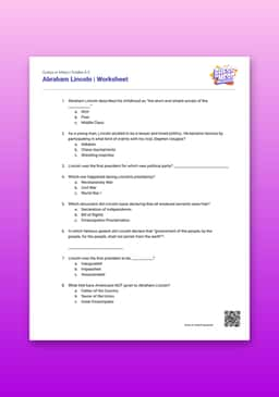 "Guess or Mess: Abraham Lincoln" Worksheet