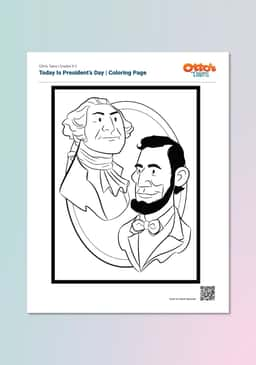 "Otto's Tales: Today Is Presidents' Day" Coloring Page