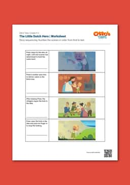 "Otto's Tales: The Little Dutch Hero" Worksheet