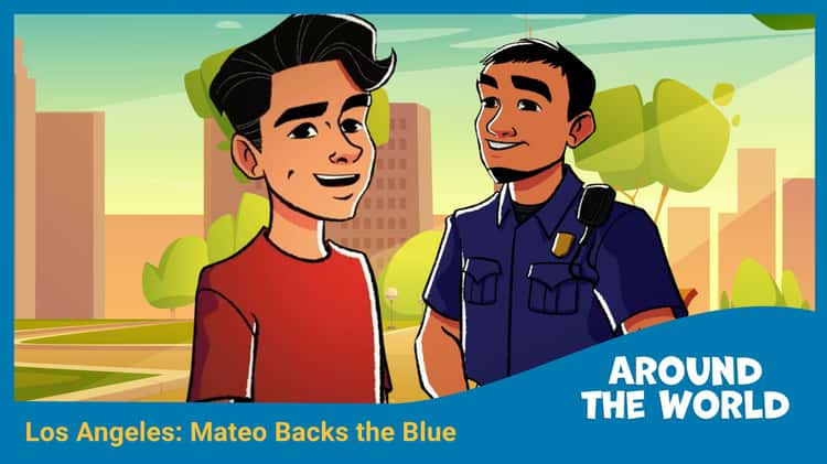 Los Angeles: Mateo Backs the Blue