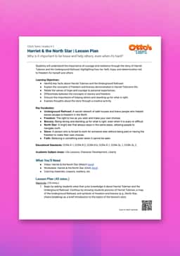 "Otto's Tales: Harriet & the North Star" Lesson Plan