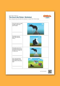 "Otto's Tales: The Crow & the Pitcher" Worksheet