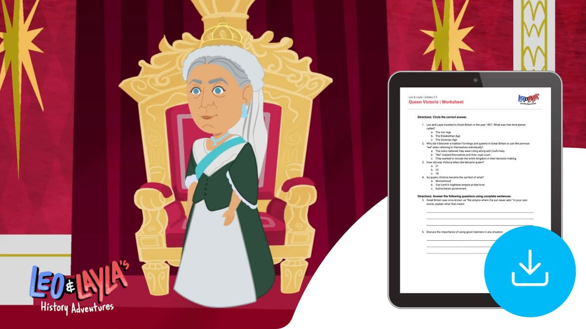 "Leo & Layla: Queen Victoria" Worksheet