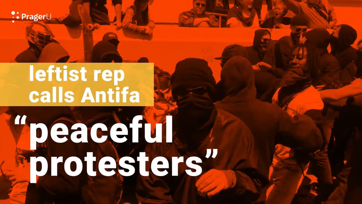 Leftist Rep Calls Antifa "Peaceful Protestors"