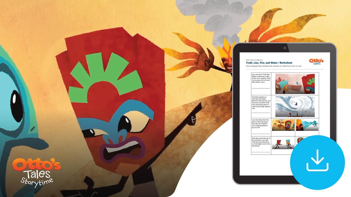"Otto's Tales: Truth, Lies, Fire, and Water" Worksheet