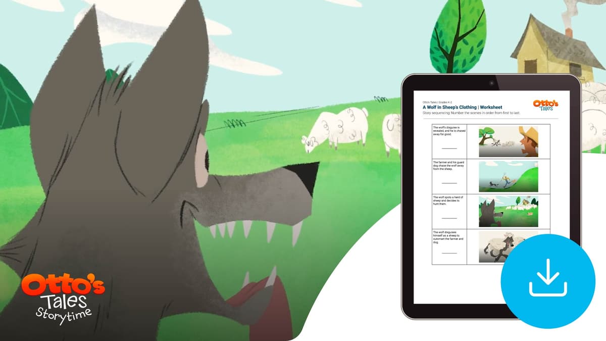 "Otto's Tales: A Wolf In Sheep's Clothing" Worksheet