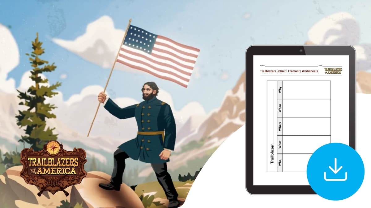 "Trailblazers of America: John C. Fremont" Worksheet