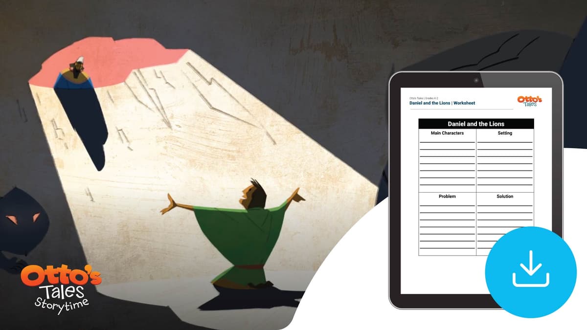 "Otto's Tales: Daniel and the Lions" Worksheet