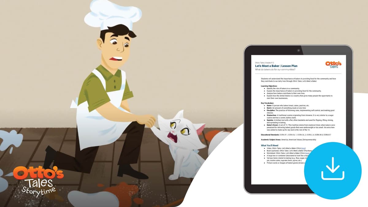 "Otto's Tales: Let's Meet a Baker" Lesson Plan