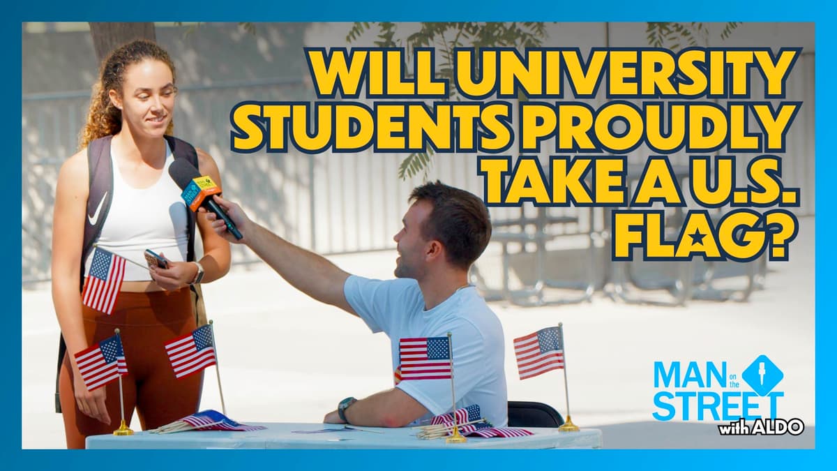 Will University Students Proudly Take a U.S. Flag?