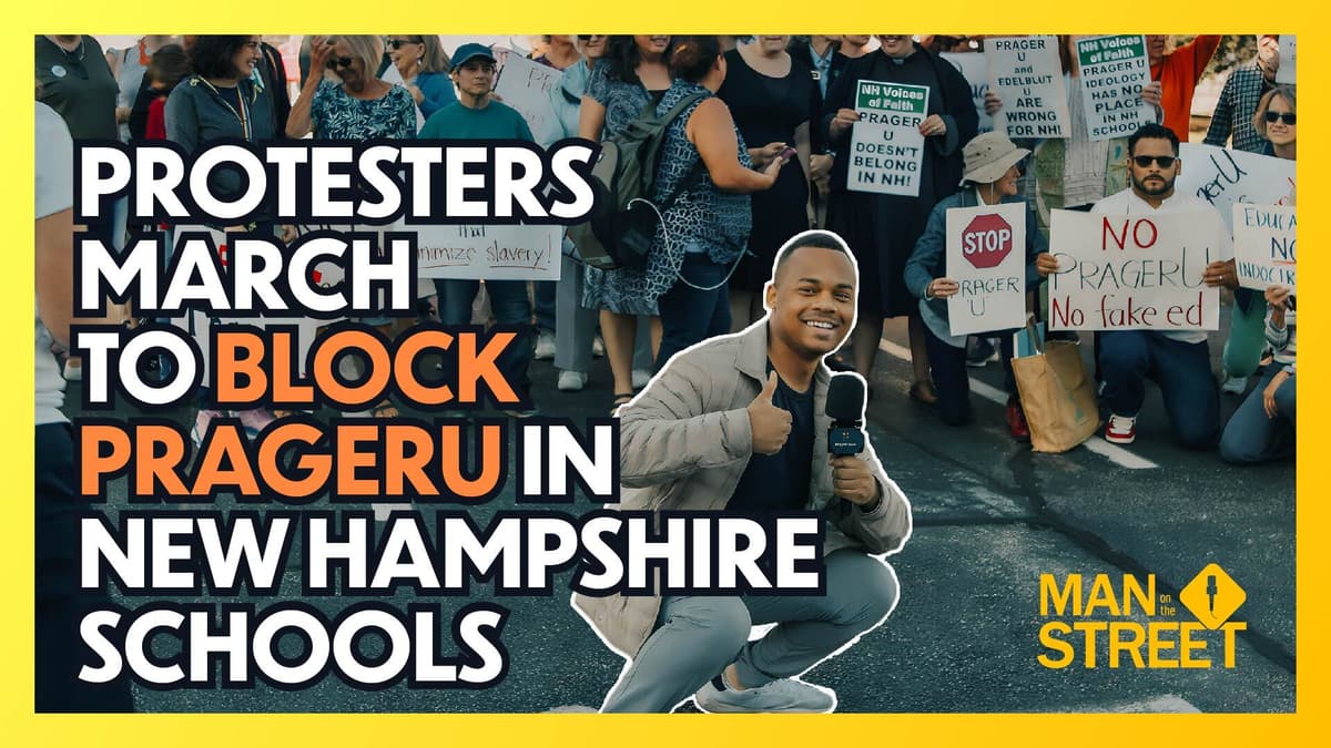Protesters March to Block PragerU in New Hampshire Schools