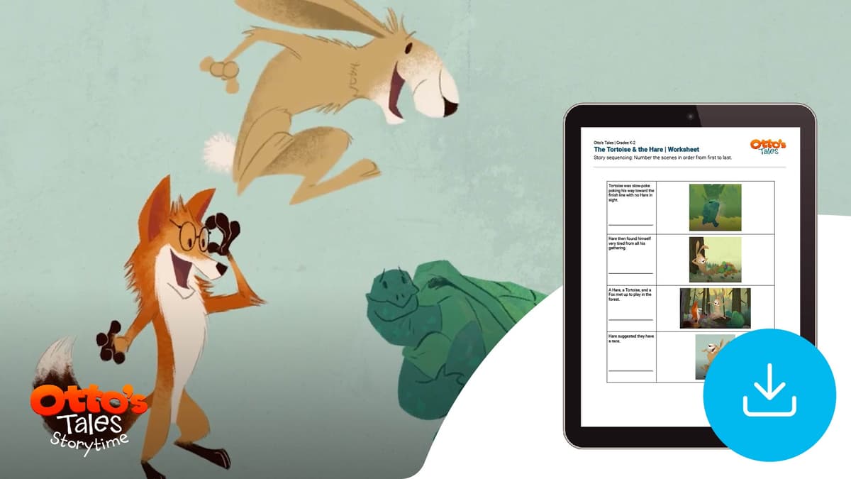 "Otto's Tales: The Tortoise & the Hare" Worksheet