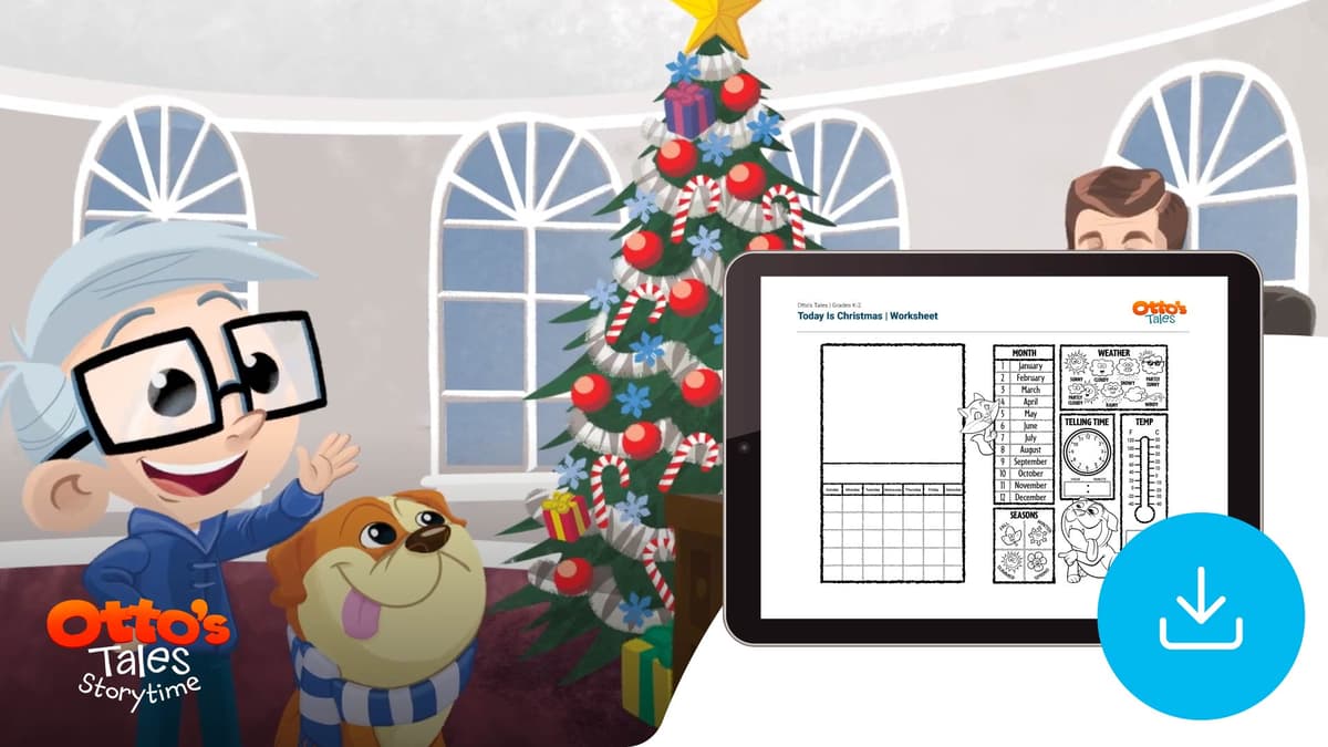 "Otto's Tales: Today is Christmas" Worksheet