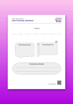 "Guess or Mess: John F. Kennedy" Worksheet