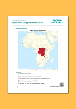 "Central Africa: Niyah Needs Energy" Worksheet Packet
