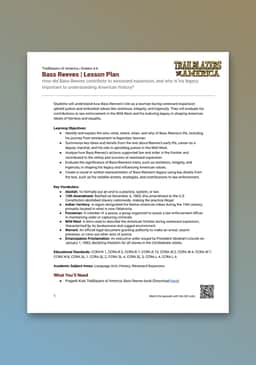 "Trailblazers of America: Bass Reeves" Lesson Plan
