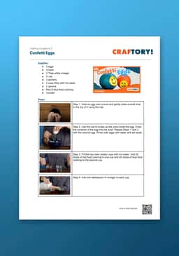 "Craftory: Confetti Eggs" Instructions