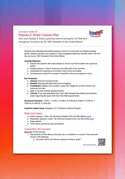 "Leo & Layla: Ulysses S. Grant" Lesson Plan