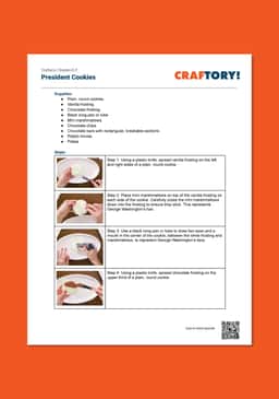 "Craftory: President Cookies" Instructions