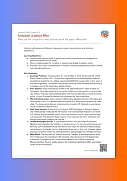 "Unboxed, USA: Missouri" Lesson Plan