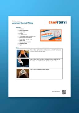 "Craftory: American Baseball Piñata" Instructions