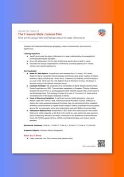 "Unboxed, USA: The Treasure State" Lesson Plan