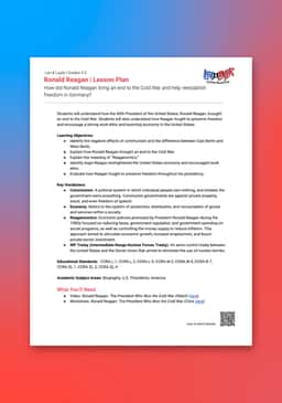 "Leo & Layla: Ronald Reagan" Lesson Plan