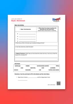 "Leo & Layla: Niyah" Worksheet