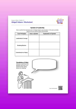 "Guess or Mess: Abigail Adams" Worksheet