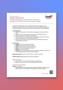 "Leo & Layla: Joseph" Lesson Plan