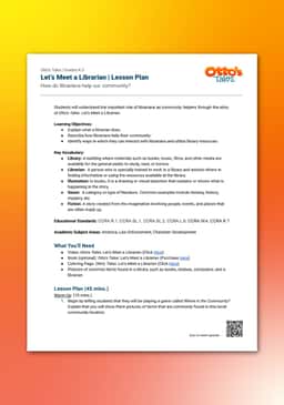 "Otto's Tales: Let's Meet a Librarian" Lesson Plan