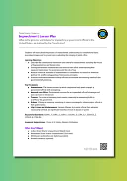 "Street Smarts: Impeachment" Lesson Plan