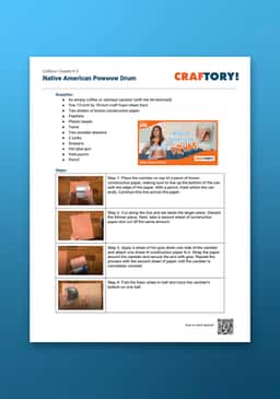 "Craftory: Native American Pow Wow Drum" Instructions