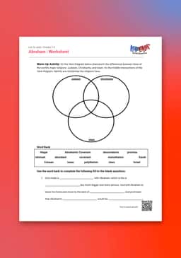 "Leo & Layla: Abraham" Worksheet