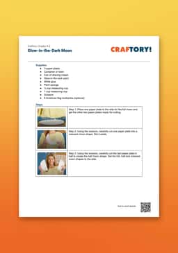 "Craftory: Glow-in-the-Dark Moon" Instructions