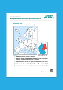 "Germany: Abbie Resists Antisemitism" Worksheet Packet