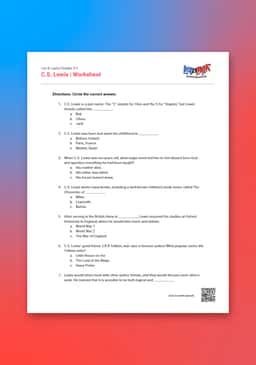 "Leo & Layla: C.S. Lewis" Worksheet