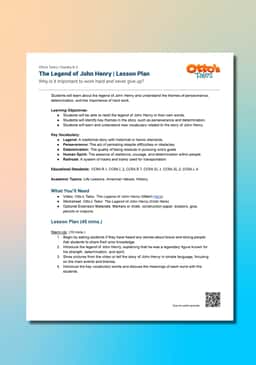 "Otto's Tales: The Legend of John Henry" Lesson Plan
