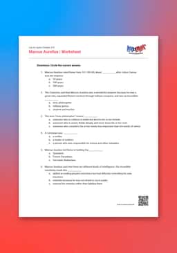 "Leo & Layla: Marcus Aurelius" Worksheet