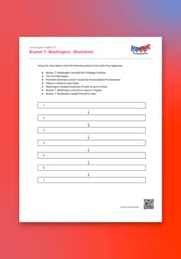 "Leo & Layla: Booker T. Washington" Worksheet